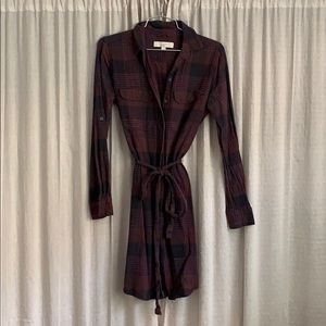 LOFT plaid dress